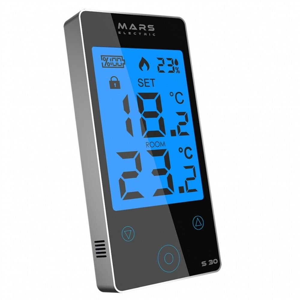 Mars S30 Kablosuz On/Off Dijital Oda Termostatı Siyah